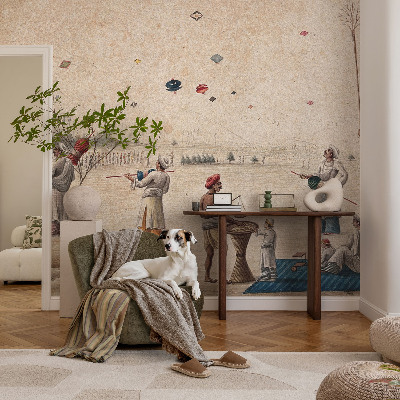 Tapet Svævende drager