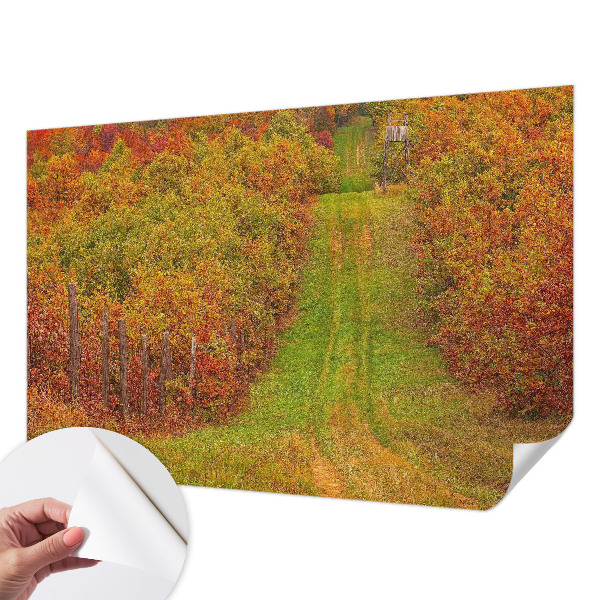 Fototapet autocolant cu motiv cu lebădă și nuferi