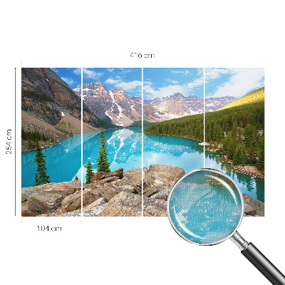 Fototapet 3d pentru living Cercuri de lemn