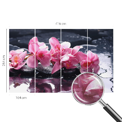Fototapet 3d pentru dormitor cu design abstract ce pune accent pe luminozitate