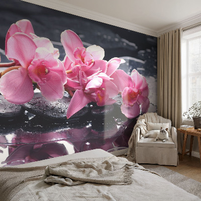 Fototapet 3d pentru dormitor cu design abstract ce pune accent pe luminozitate