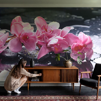 Fototapet 3d pentru dormitor cu design abstract ce pune accent pe luminozitate