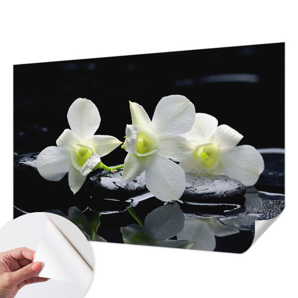 Fototapet autoadeziv pentru living cu model de valuri colorate
