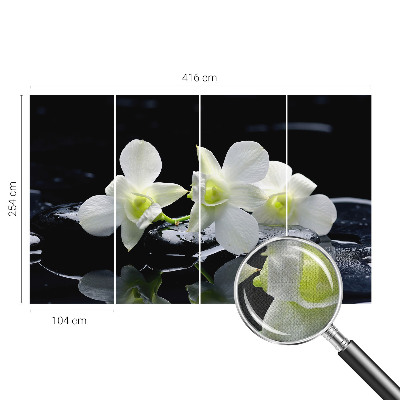 Fototapet autoadeziv pentru living cu model de valuri colorate