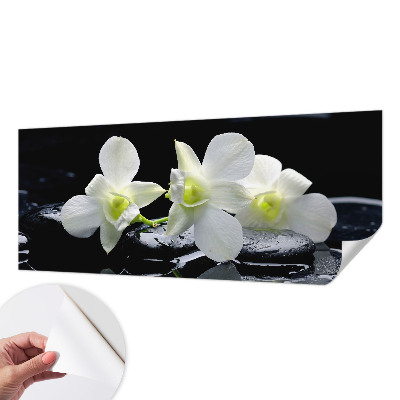 Fototapet autoadeziv pentru living cu model de valuri colorate