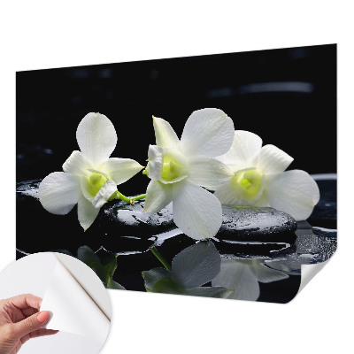 Fototapet autoadeziv pentru living cu model de valuri colorate