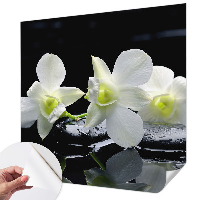 Fototapet autoadeziv pentru living cu model de valuri colorate