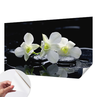 Fototapet autoadeziv pentru living cu model de valuri colorate