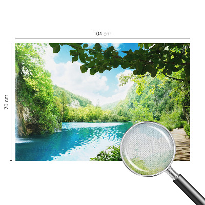 Fototapet autocolant cu model de valuri din piatră