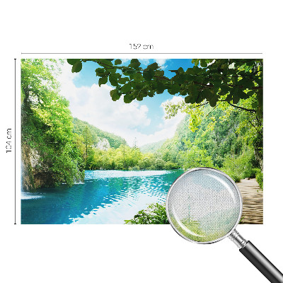 Fototapet autocolant cu model de valuri din piatră