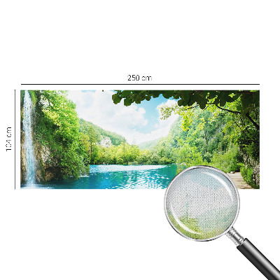 Fototapet autocolant cu model de valuri din piatră