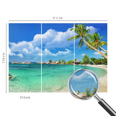 Fototapet 3d cu piese în formă de curcubeu