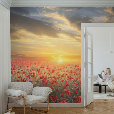 Fototapet 3D cu frunze tropicale