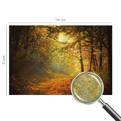 Fototapet autoadeziv pentru living cu panoramă a pădurii
