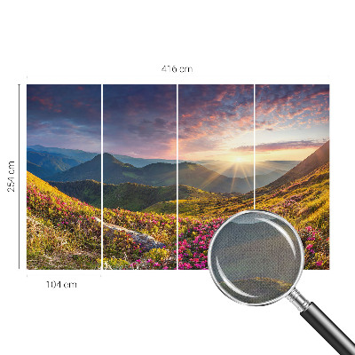 Fototapet 3d pentru living Valuri verzi