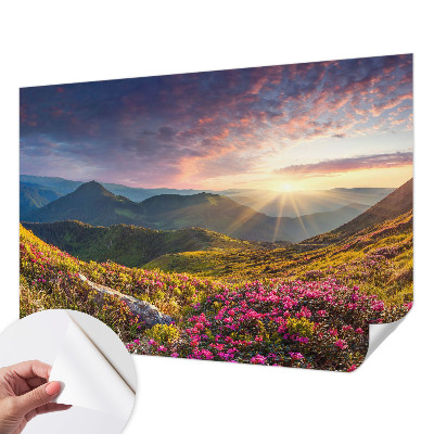 Fototapet 3d pentru living Valuri verzi