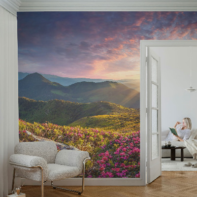 Fototapet 3d pentru living Valuri verzi