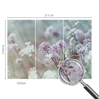 Fototapet 3D pentru dormitor cu model de inele din lemn