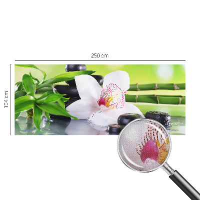 Fototapet 3D pentru living cu motiv de scânduri de lemn