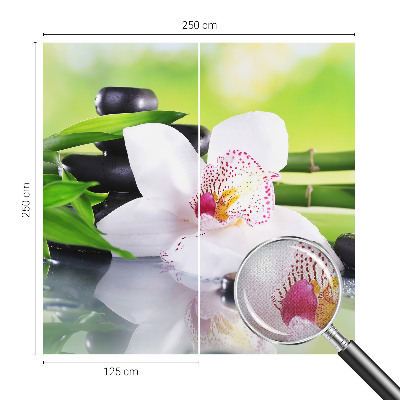 Fototapet 3D pentru living cu motiv de scânduri de lemn