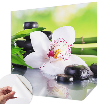 Fototapet 3D pentru living cu motiv de scânduri de lemn