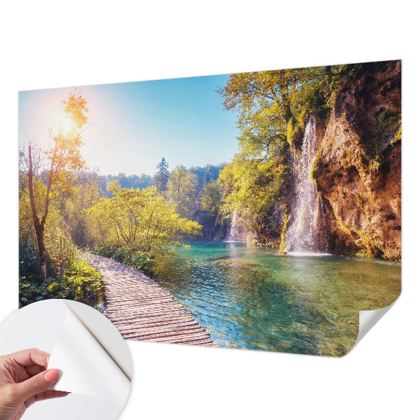 Fototapet autocolant cu model cu plăci ornamentale