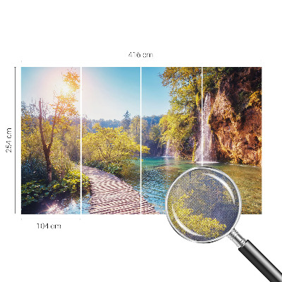 Fototapet autocolant cu model cu plăci ornamentale