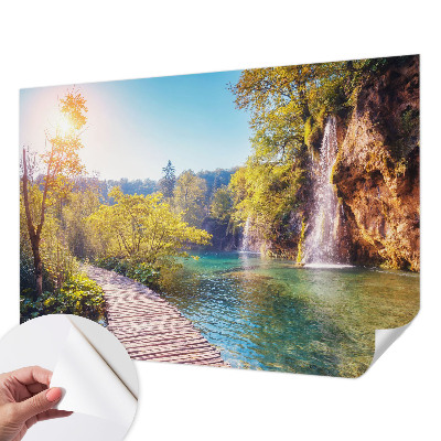 Fototapet autocolant cu model cu plăci ornamentale