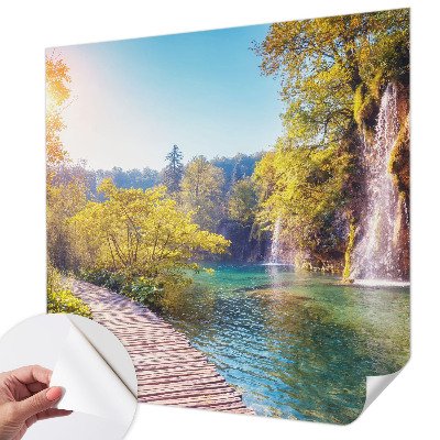Fototapet autocolant cu model cu plăci ornamentale