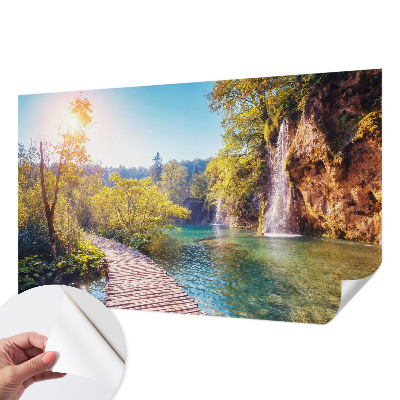 Fototapet autocolant cu model cu plăci ornamentale