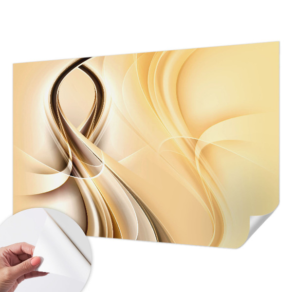 Fototapet 3D pentru dormitor cu valuri abstracte
