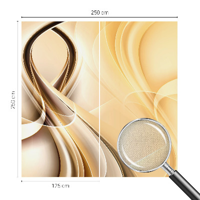 Fototapet 3D pentru dormitor cu valuri abstracte