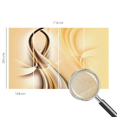 Fototapet 3D pentru dormitor cu valuri abstracte