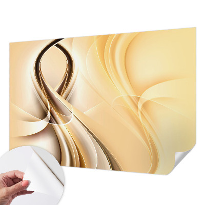 Fototapet 3D pentru dormitor cu valuri abstracte