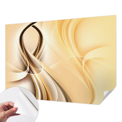 Fototapet 3D pentru dormitor cu valuri abstracte