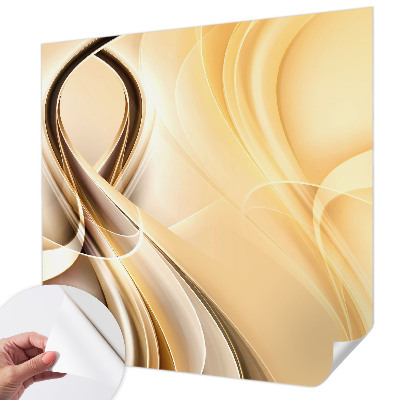 Fototapet 3D pentru dormitor cu valuri abstracte
