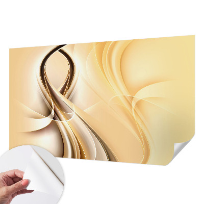 Fototapet 3D pentru dormitor cu valuri abstracte