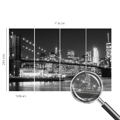 Fototapet 3D pentru living cu aspect de lemn albastru