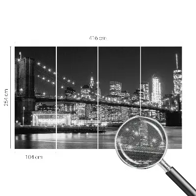 Fototapet 3d pentru living Lemn albastru