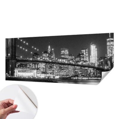 Fototapet 3D pentru living cu aspect de lemn albastru