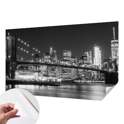 Fototapet 3D pentru living cu aspect de lemn albastru