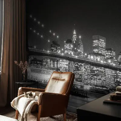 Fototapet 3d pentru living Lemn albastru