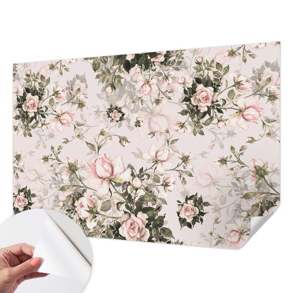 Fototapet autoadeziv pentru living cu design inspirat din natură și aspect subtil