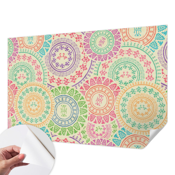 Fototapet autoadeziv pentru camera copiilor cu motive decorative cu frunze