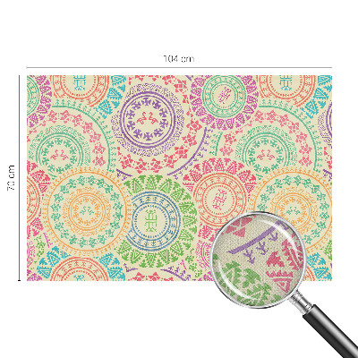 Fototapet autoadeziv pentru camera copiilor cu motive decorative cu frunze