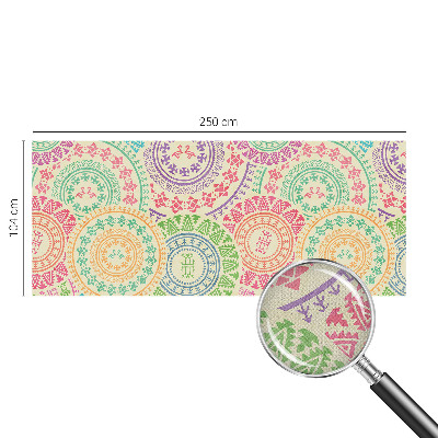 Fototapet autoadeziv pentru camera copiilor cu motive decorative cu frunze
