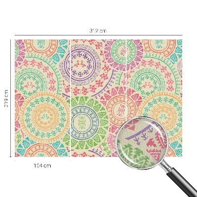 Fototapet autoadeziv pentru camera copiilor cu motive decorative cu frunze