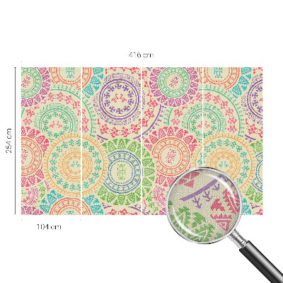 Fototapet autoadeziv pentru camera copiilor cu motive decorative cu frunze