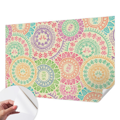 Fototapet autoadeziv pentru camera copiilor cu motive decorative cu frunze