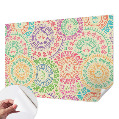 Fototapet autoadeziv pentru camera copiilor cu motive decorative cu frunze